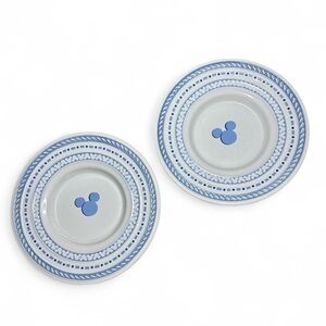 Walt Disney World Mickey Mouse 8” Embossed Dessert Plates - set of 2